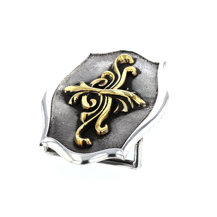 king baby scroll shield belt buckle