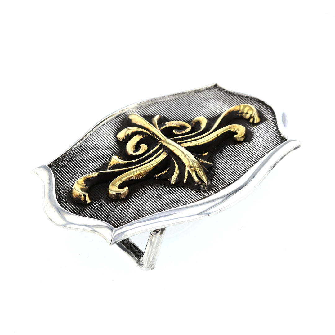 king baby scroll shield belt buckle