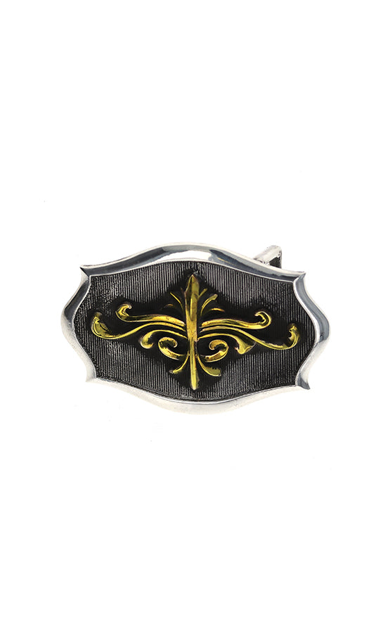 king baby scroll shield belt buckle