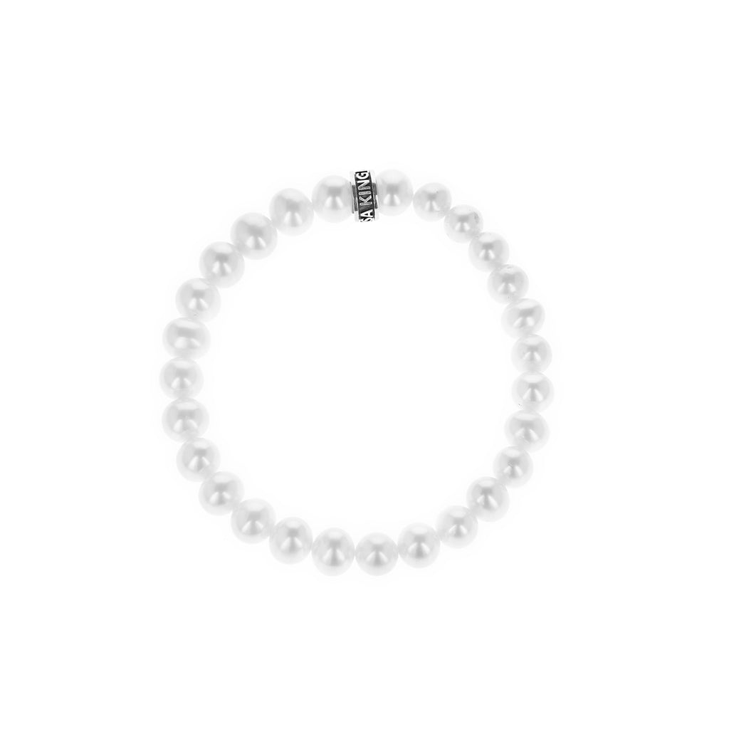 8mm White Pearl Bracelet