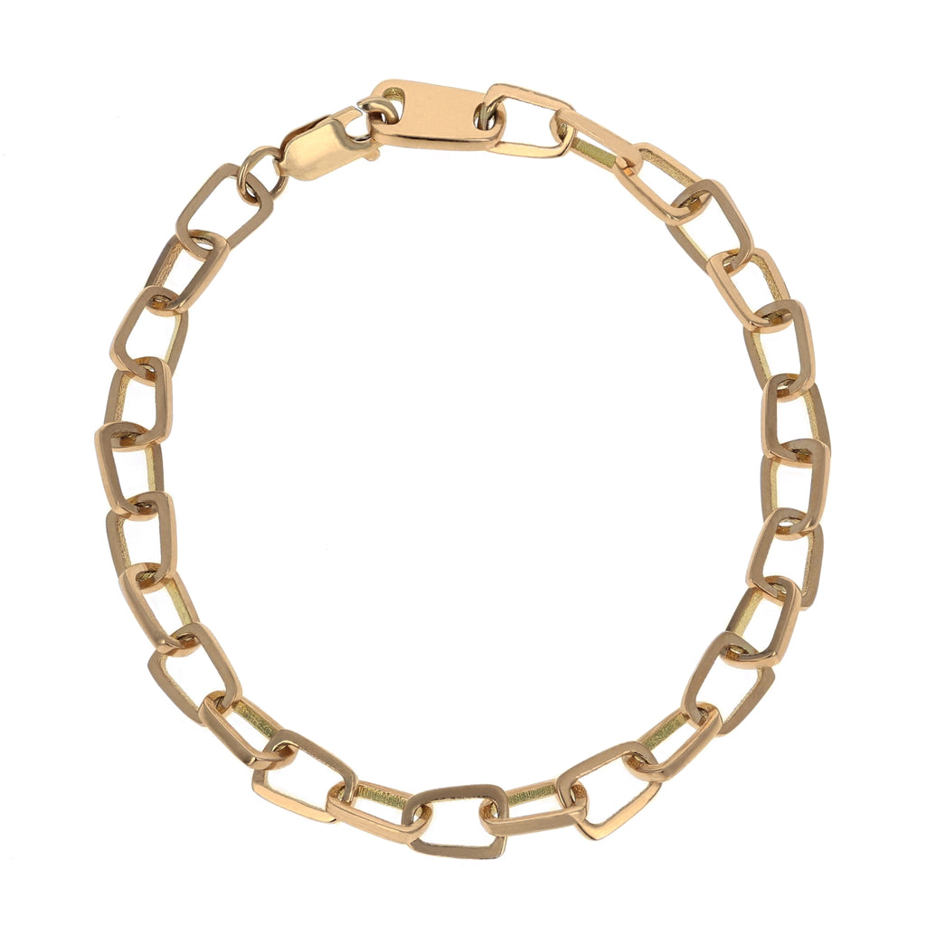 18K Gold Pop Top Cut Out Bracelet