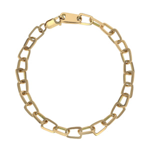 Product shot of 10k Gold Pop Top Cut Out Bracelet