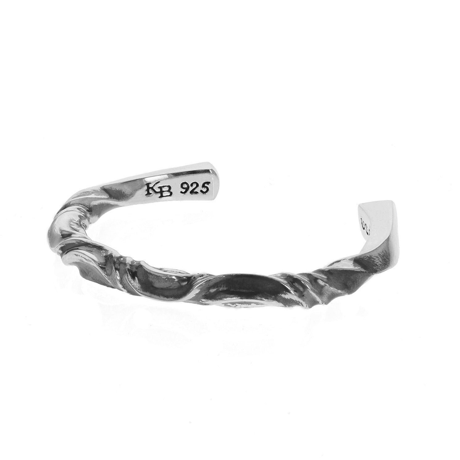 Double Twisted Silver Cuff