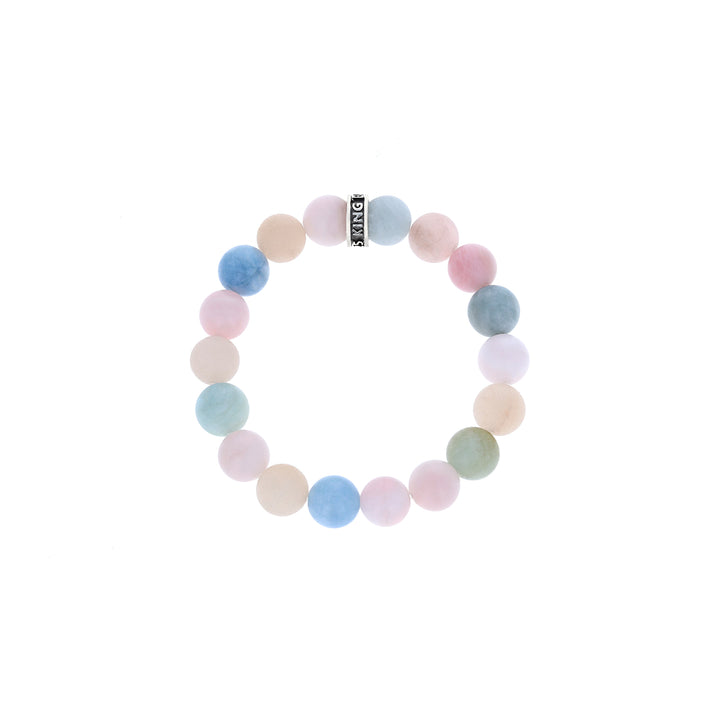 10mm Assorted Aquamarine Bracelet w/Logo Ring