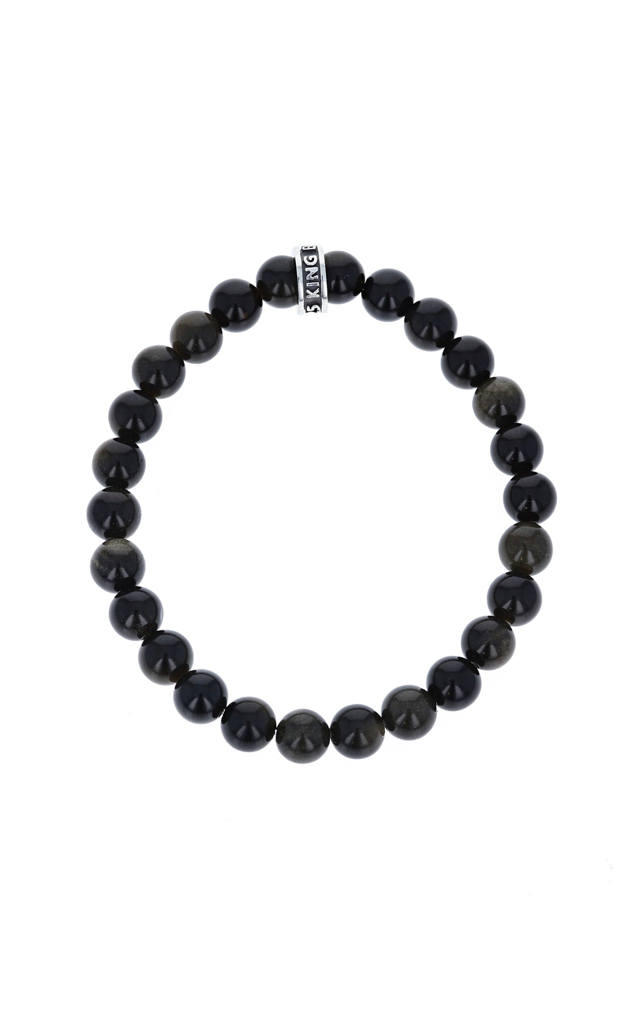 king baby black obsidian bracelet