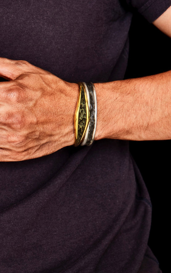 man wearing king baby cuff
