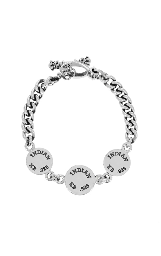 King Baby Indian Motorcycle Charm Bracelet