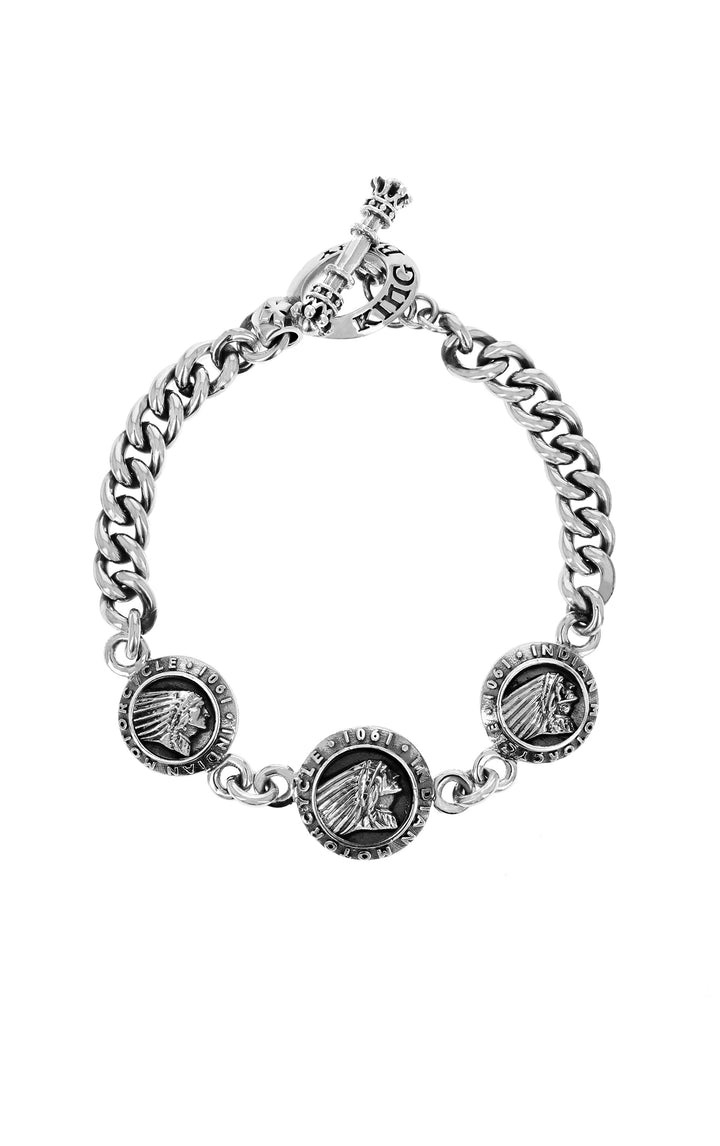 King Baby Indian Motorcycle Charm Bracelet