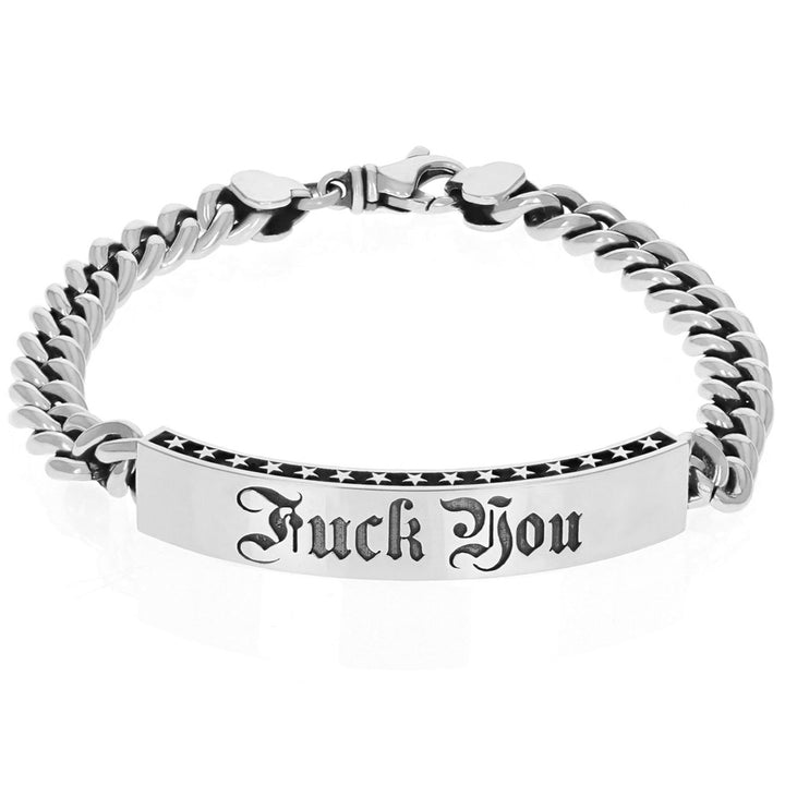 Fuck You ID Bracelet W/ Stars