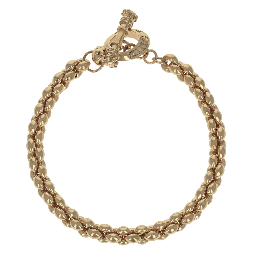 10K Gold Small Infinity Link Bracelet