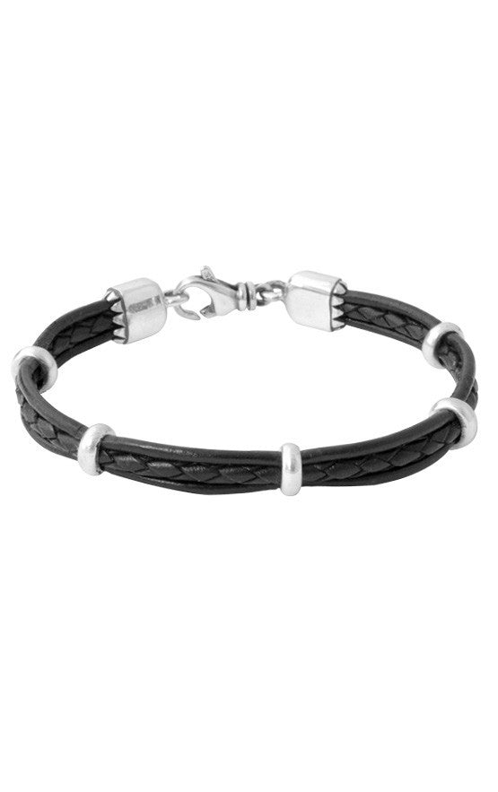 king baby men's leather bracelet