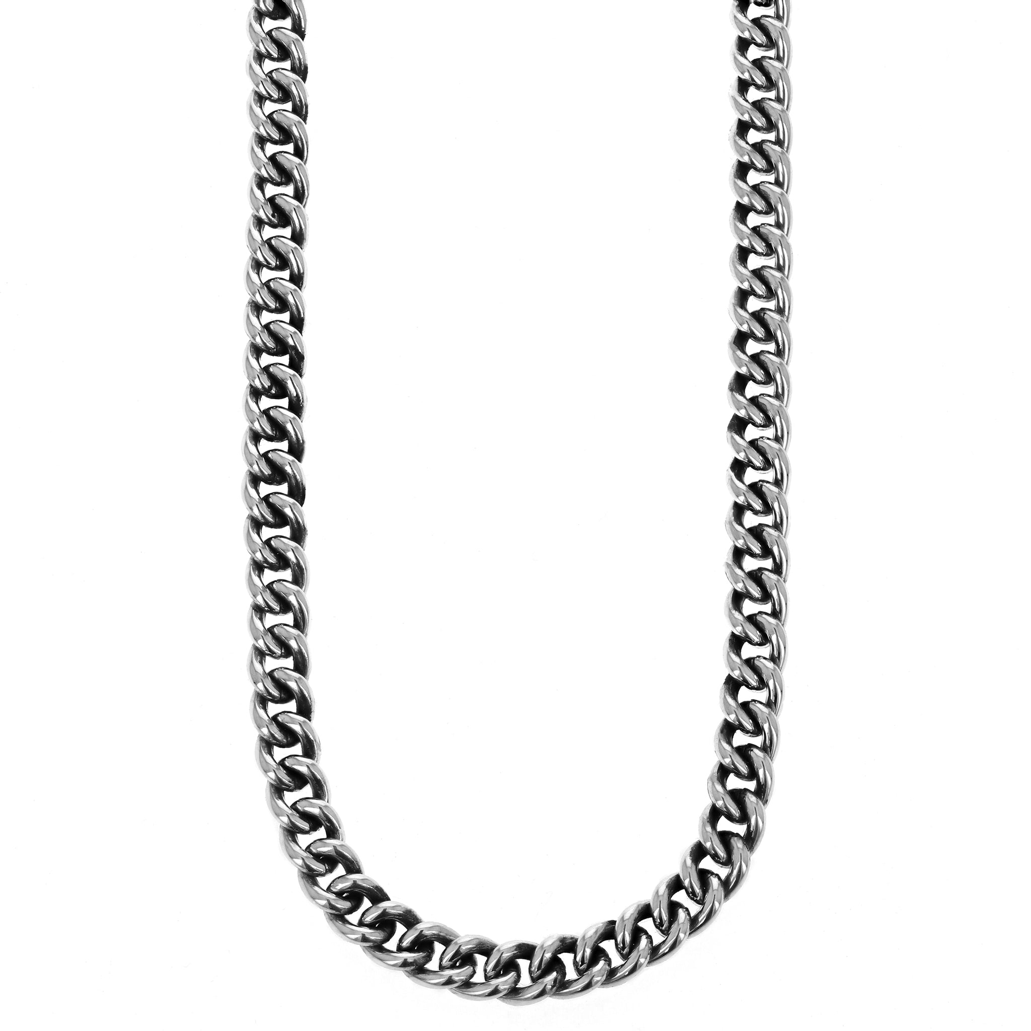 Mens Silver Chain Necklace 2mm Silver Chain Silver 