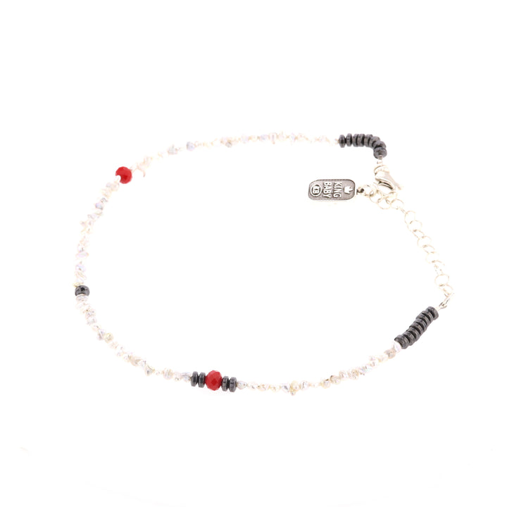 Keshi Pearl and Crystal Bead Choker