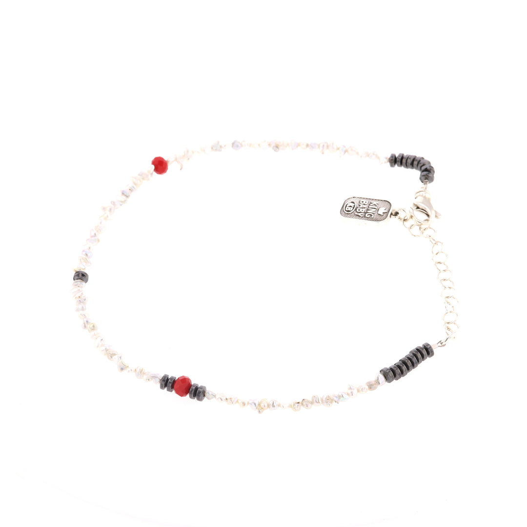 Keshi Pearl and Crystal Bead Choker