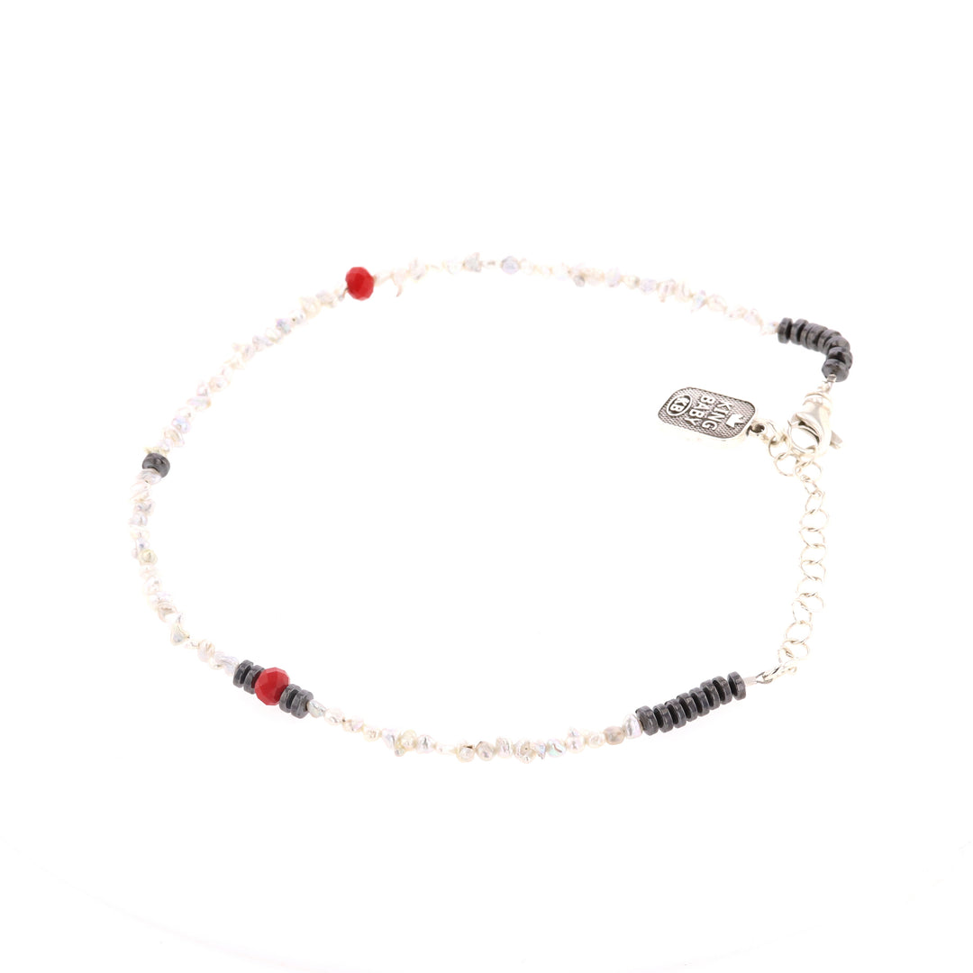 Keshi Pearl and Crystal Bead Choker