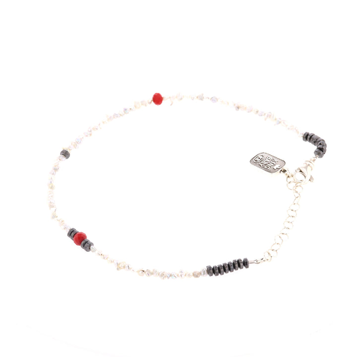 Keshi Pearl and Crystal Bead Choker