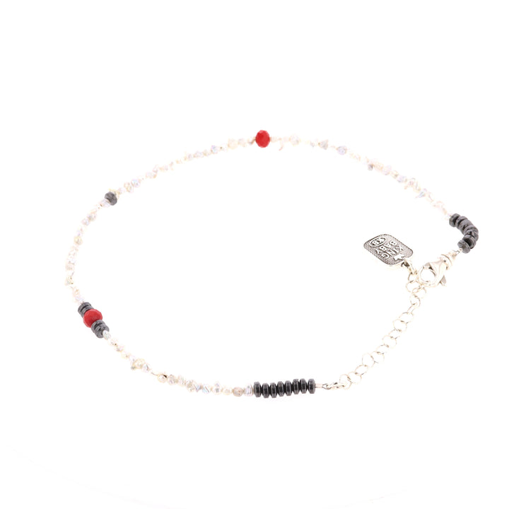 Keshi Pearl and Crystal Bead Choker