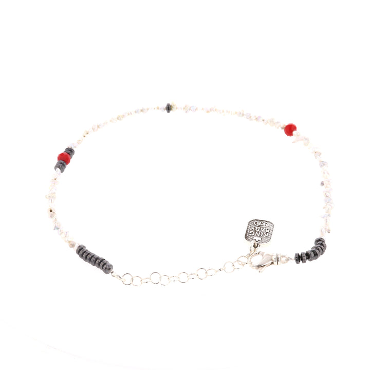 Keshi Pearl and Crystal Bead Choker