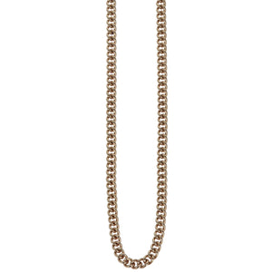 Fine Curb Link Necklace 10K Yellow Gold