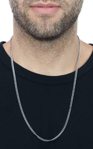 king baby men's silver chain