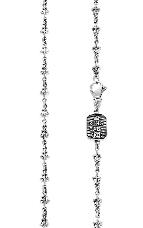 king baby small fleur de lis chain