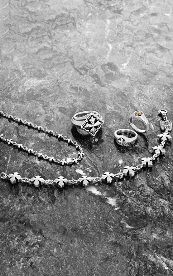 Small MB Cross Chain Necklace – King Baby