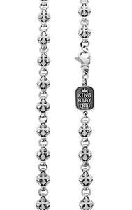 king baby round mb cross chain necklace