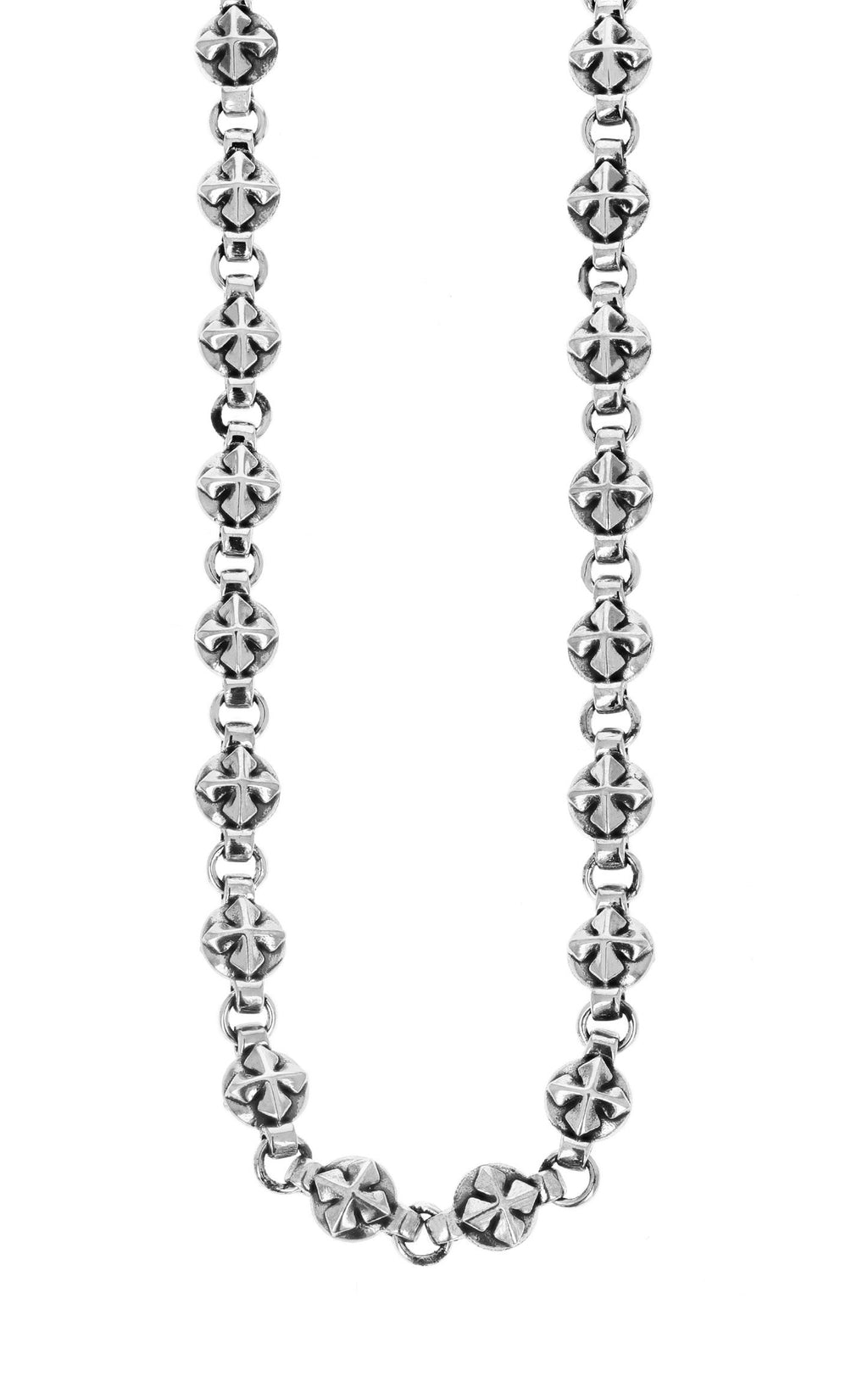 king baby round mb cross chain necklace