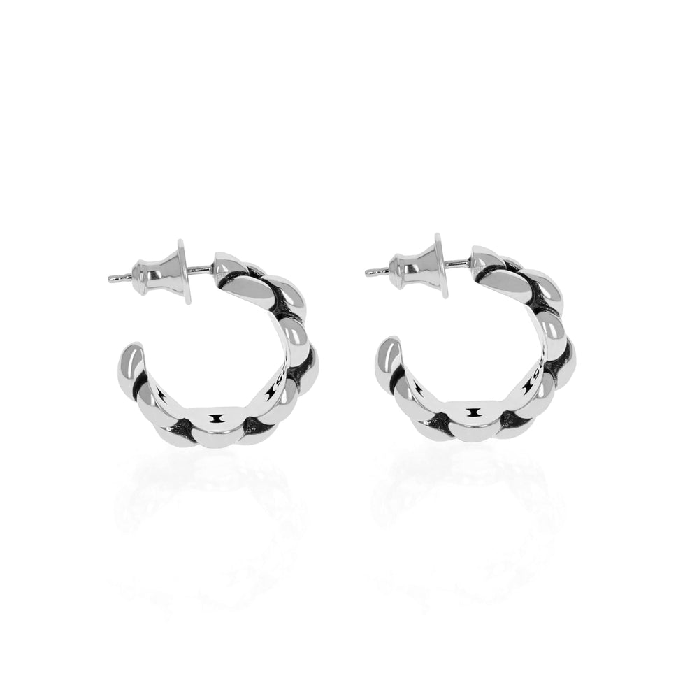 Photo of Infinity Link Hoop Earrings