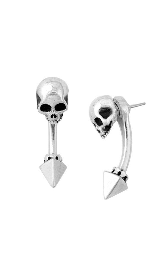 king baby skull earrings