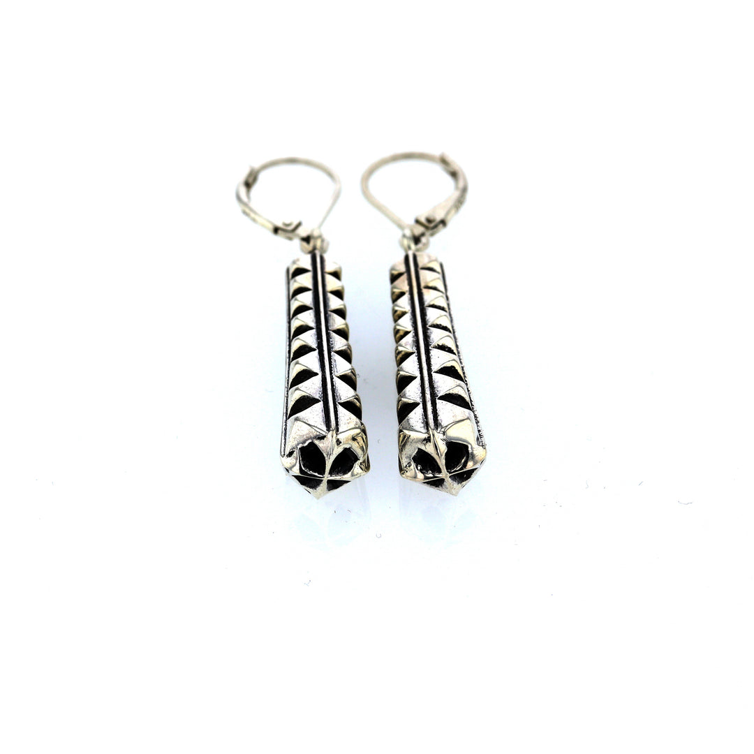 king baby silver citadel earrings