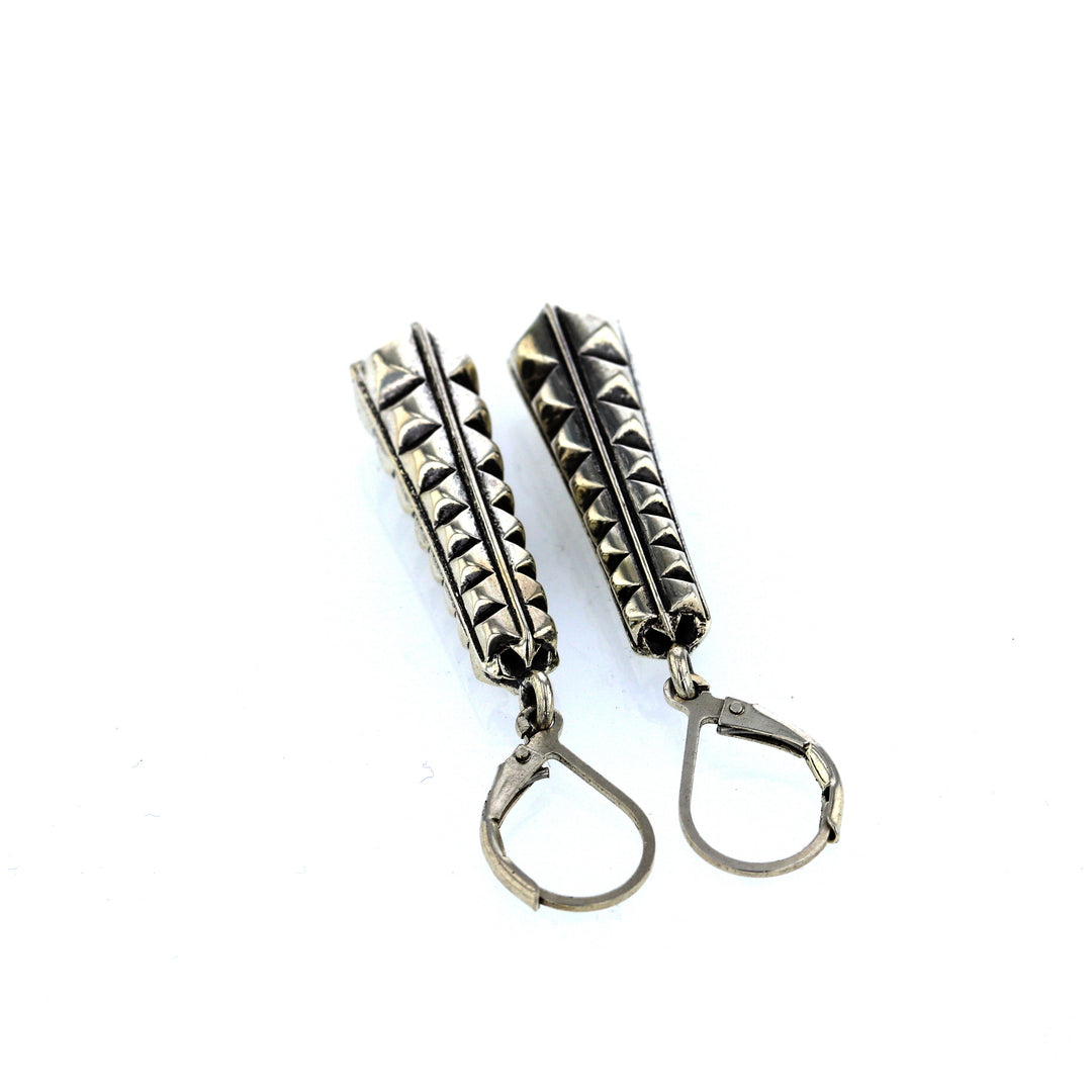 king baby silver citadel earrings