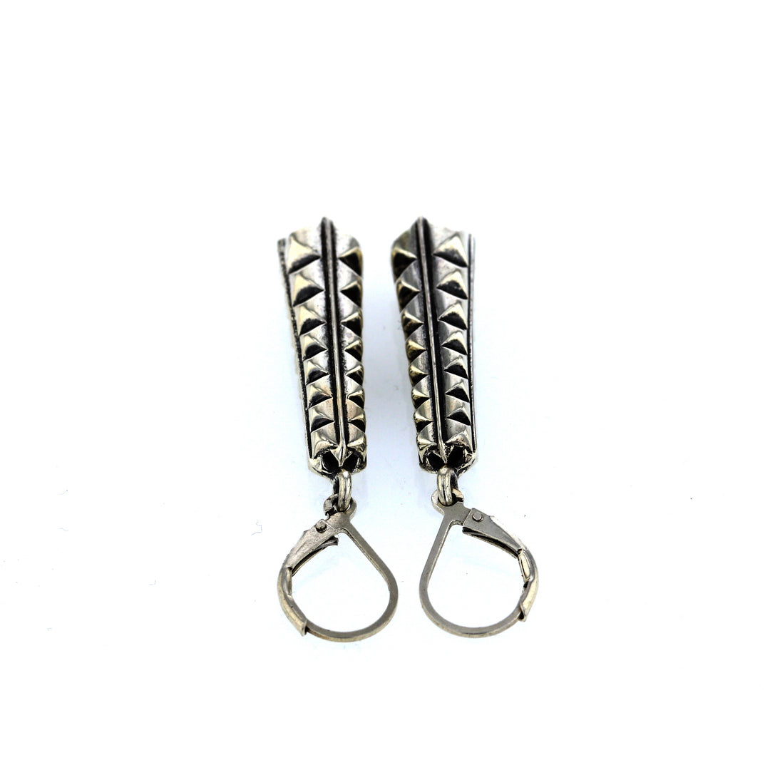 king baby silver citadel earrings