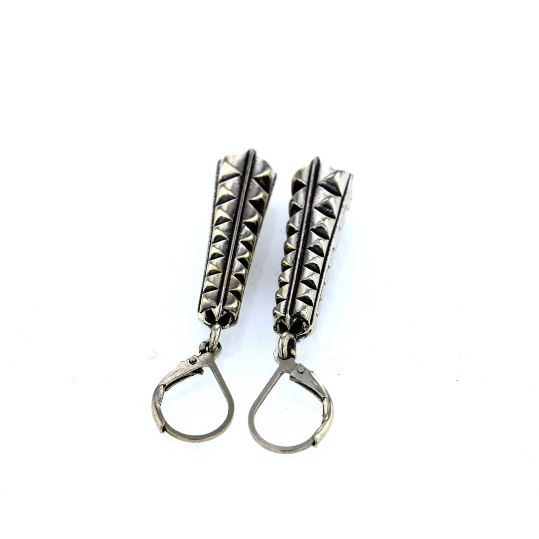 king baby silver citadel earrings