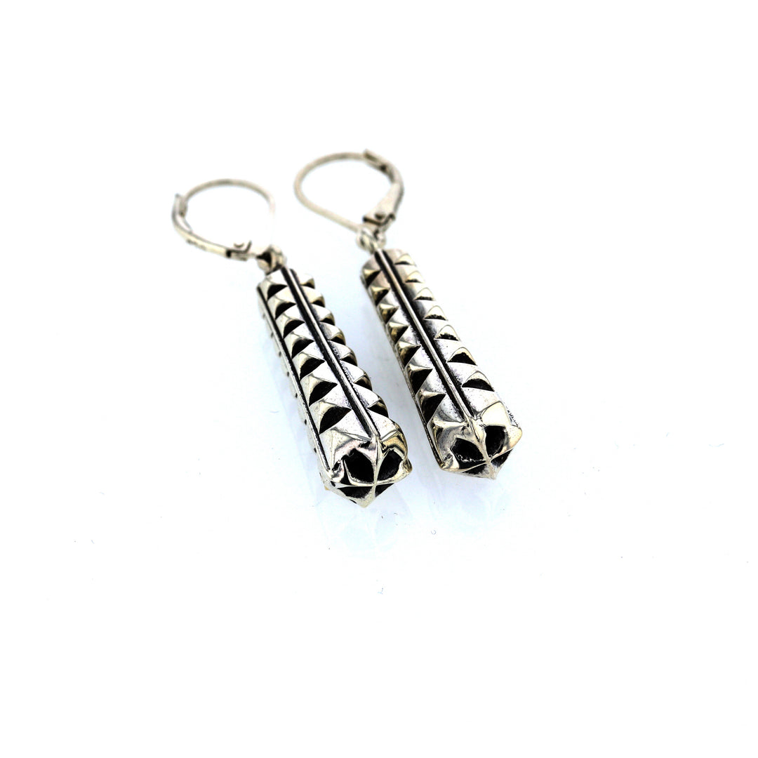 king baby silver citadel earrings