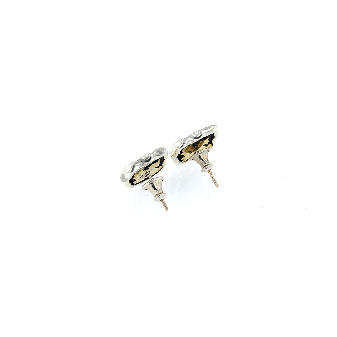 king baby scroll stud earrings