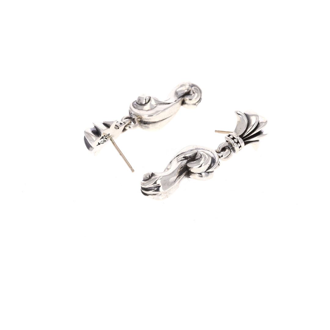 sterling silver king baby earrings