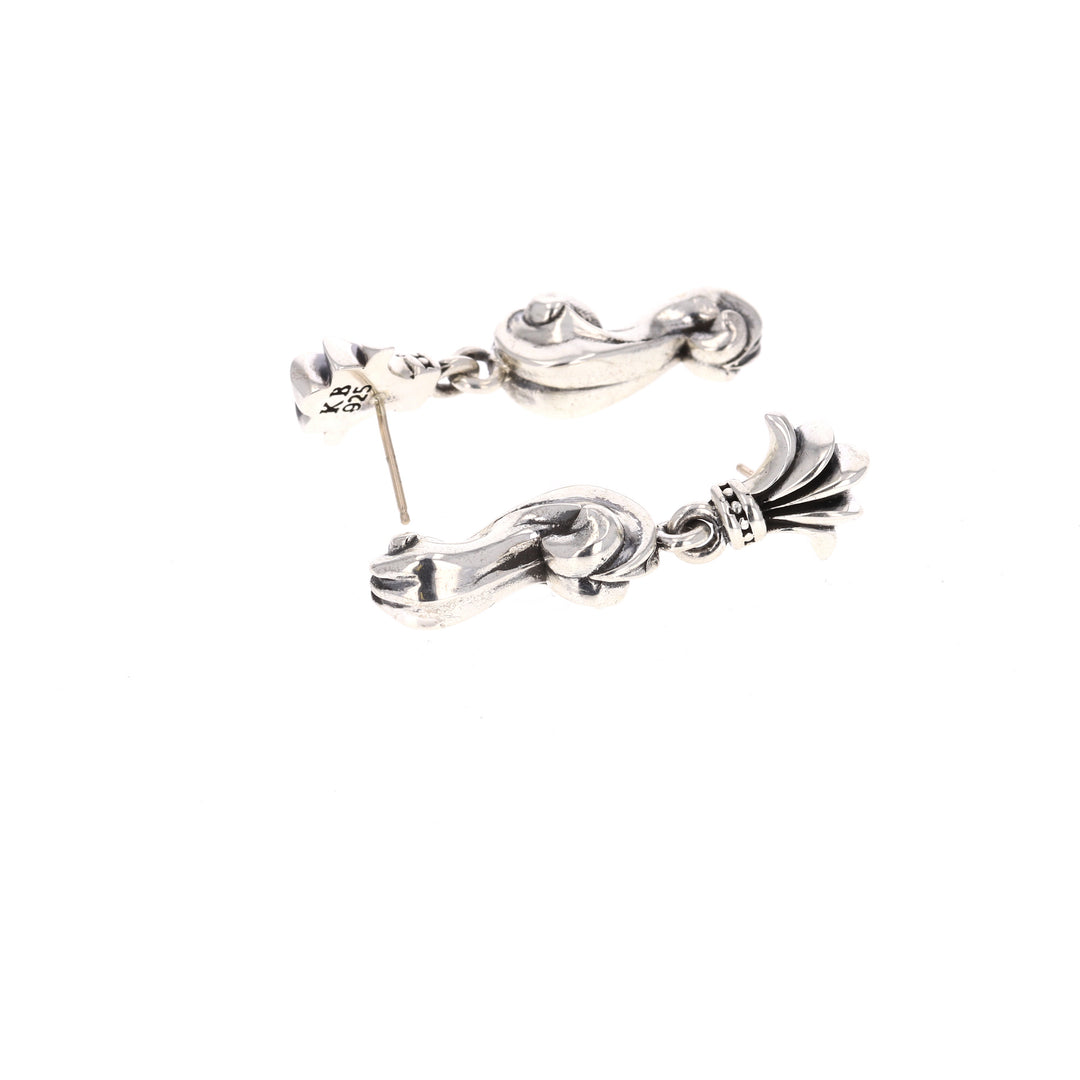 sterling silver king baby earrings