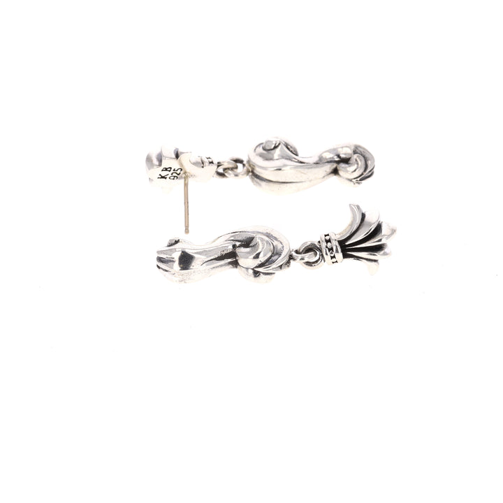 sterling silver king baby earrings