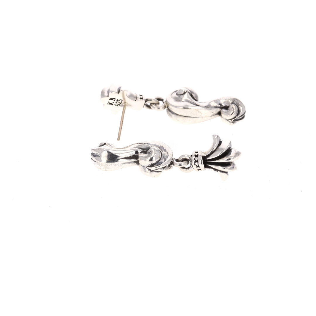 sterling silver king baby earrings