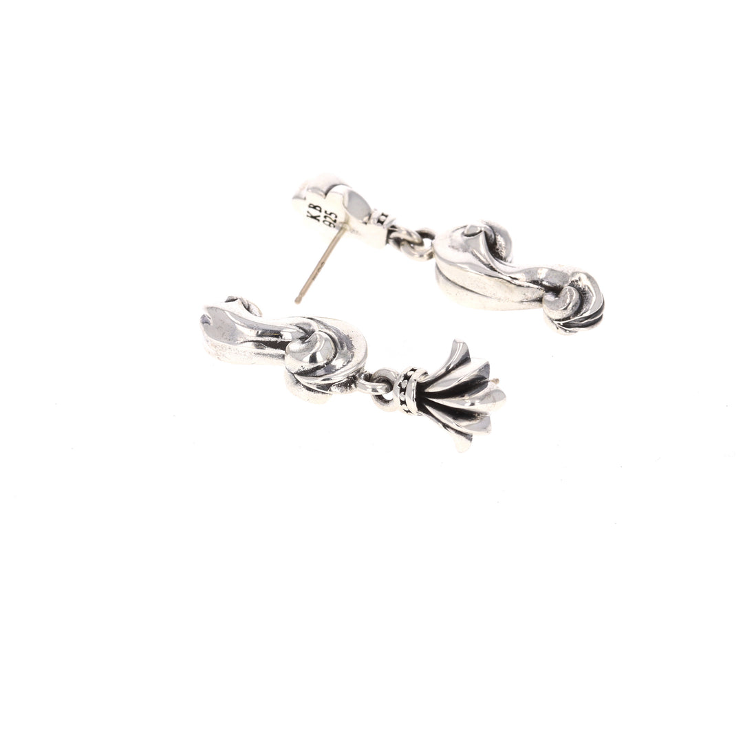 sterling silver king baby earrings