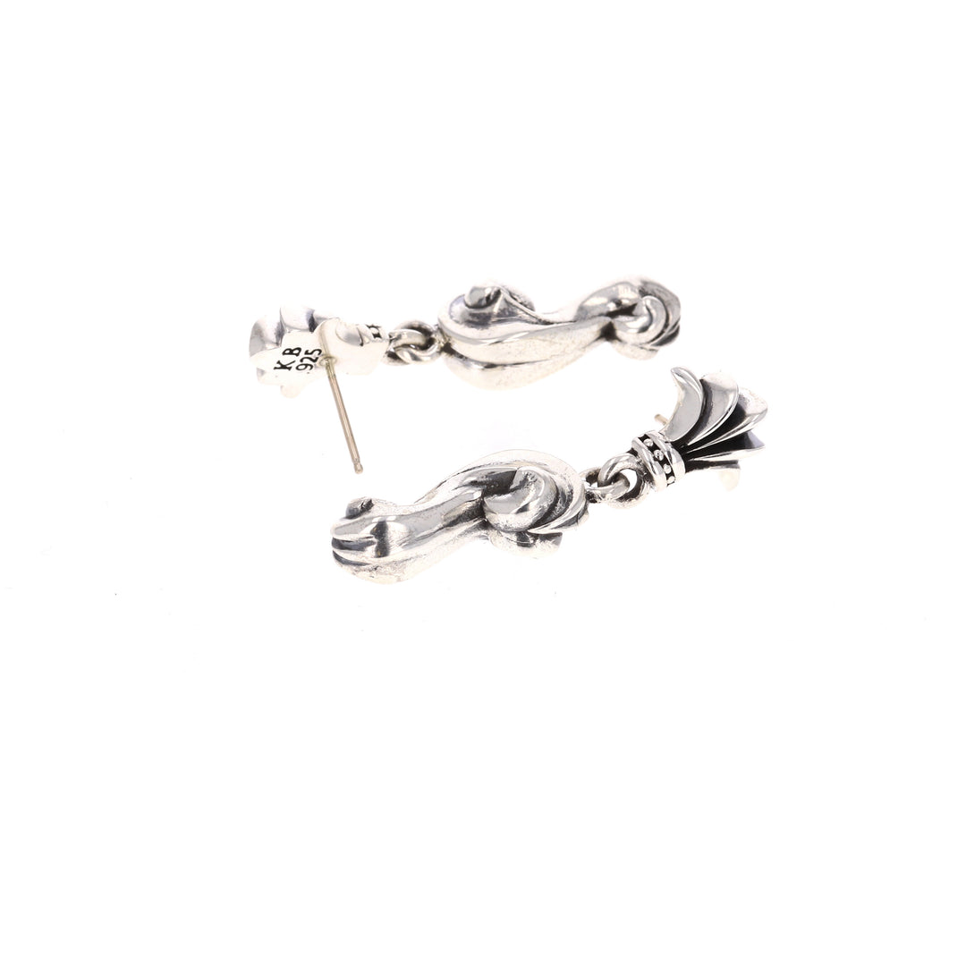 sterling silver king baby earrings