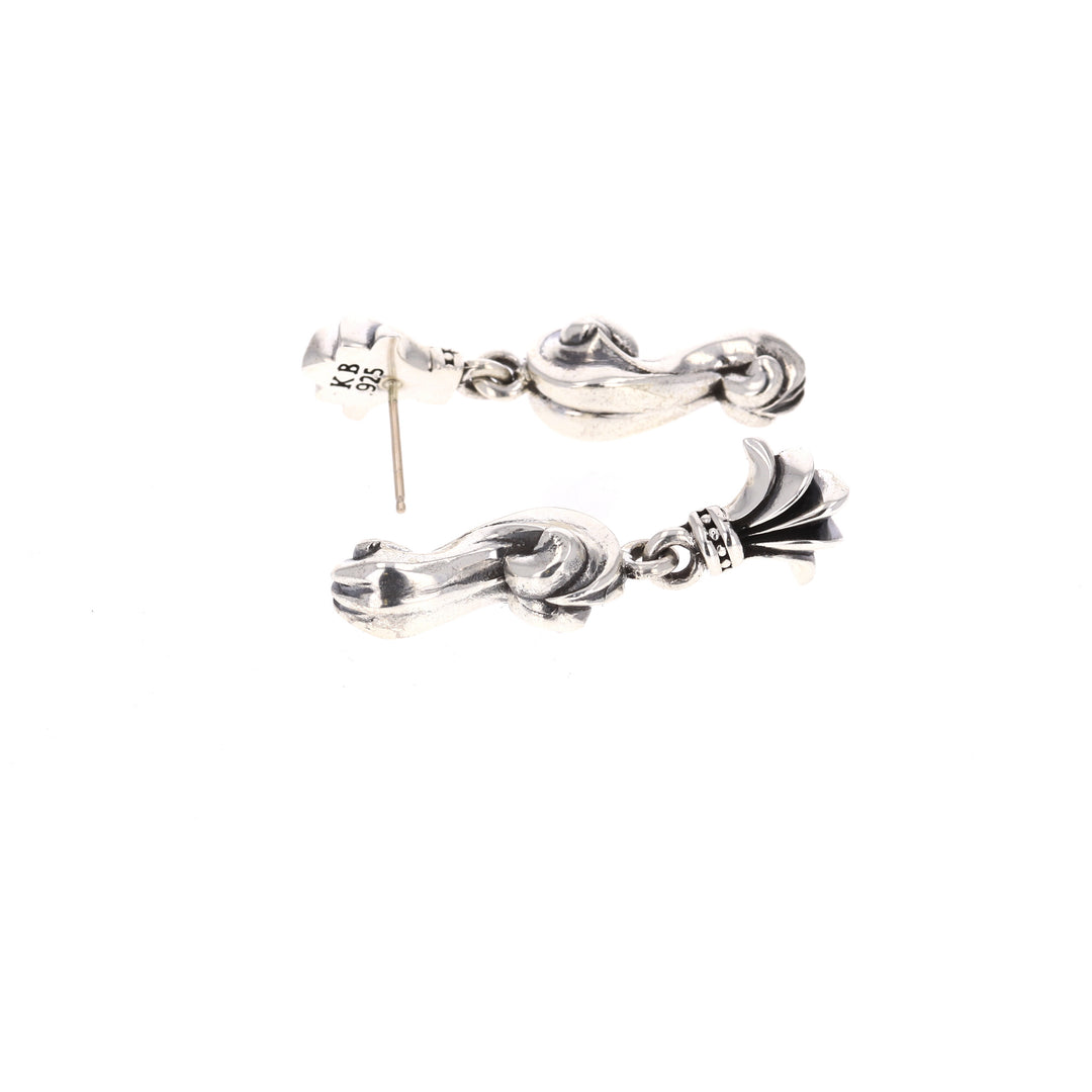 sterling silver king baby earrings