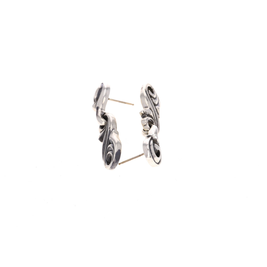 sterling silver king baby earrings