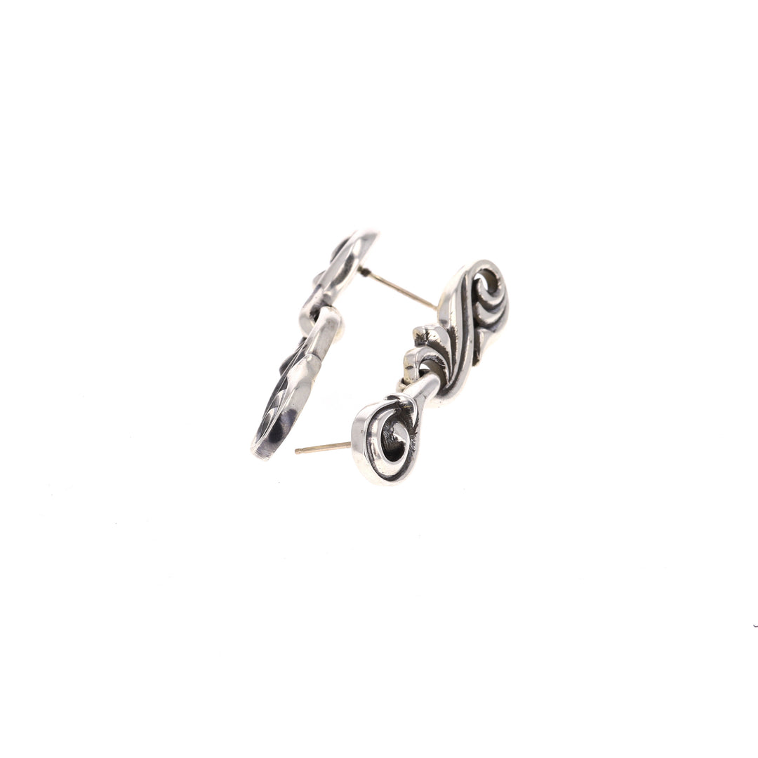 sterling silver king baby earrings