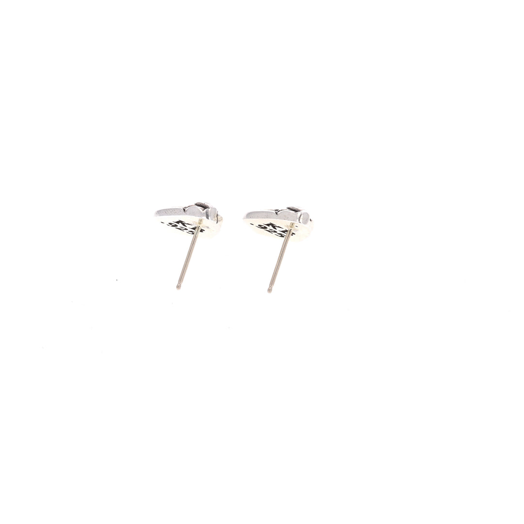 sterling silver king baby earrings