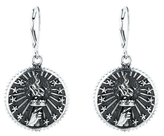 Single Small Torch Concho Earrings