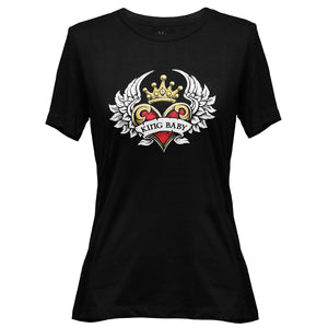 Winged Crowned Heart w/ King Baby Banner Tee