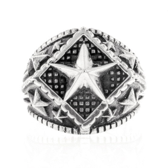 king baby mens diamond star ring