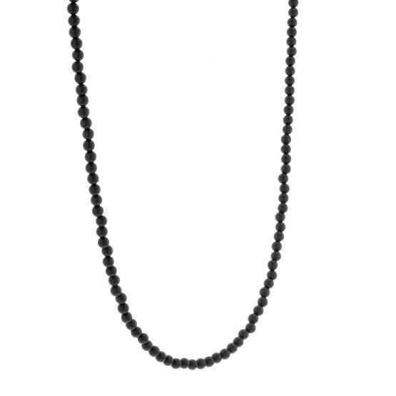 3mm Onyx Bead Necklace